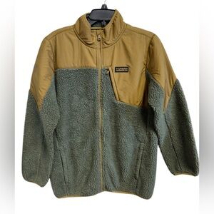 EUC Under Armour UA Boys Storm Tanuk Sherpa Jacket YXL Cumin / Green